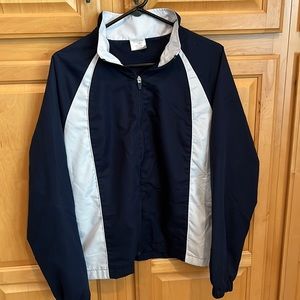 Danskin Now Navy Blue Windbreaker